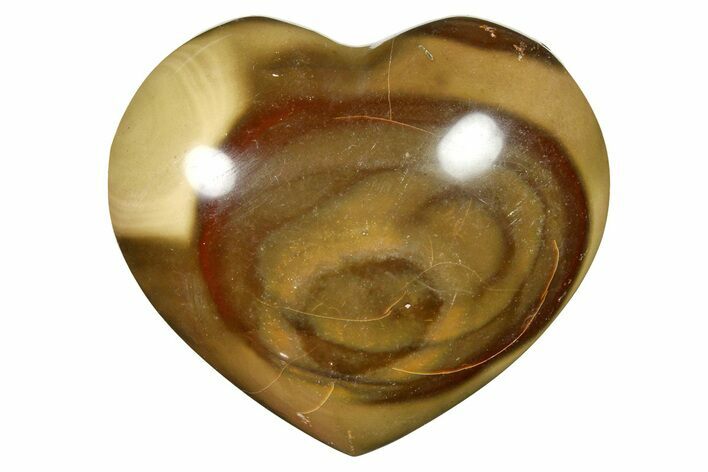 Wide, Polychrome Jasper Heart - Madagascar #277951